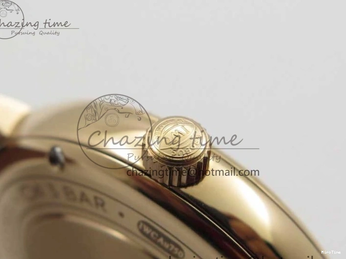 MIROTIME 0313 Portofino 37mm RG V7F 1:1 Best Edition Gray Dial on Deep Brown Leather Strap A SunProtective 7090